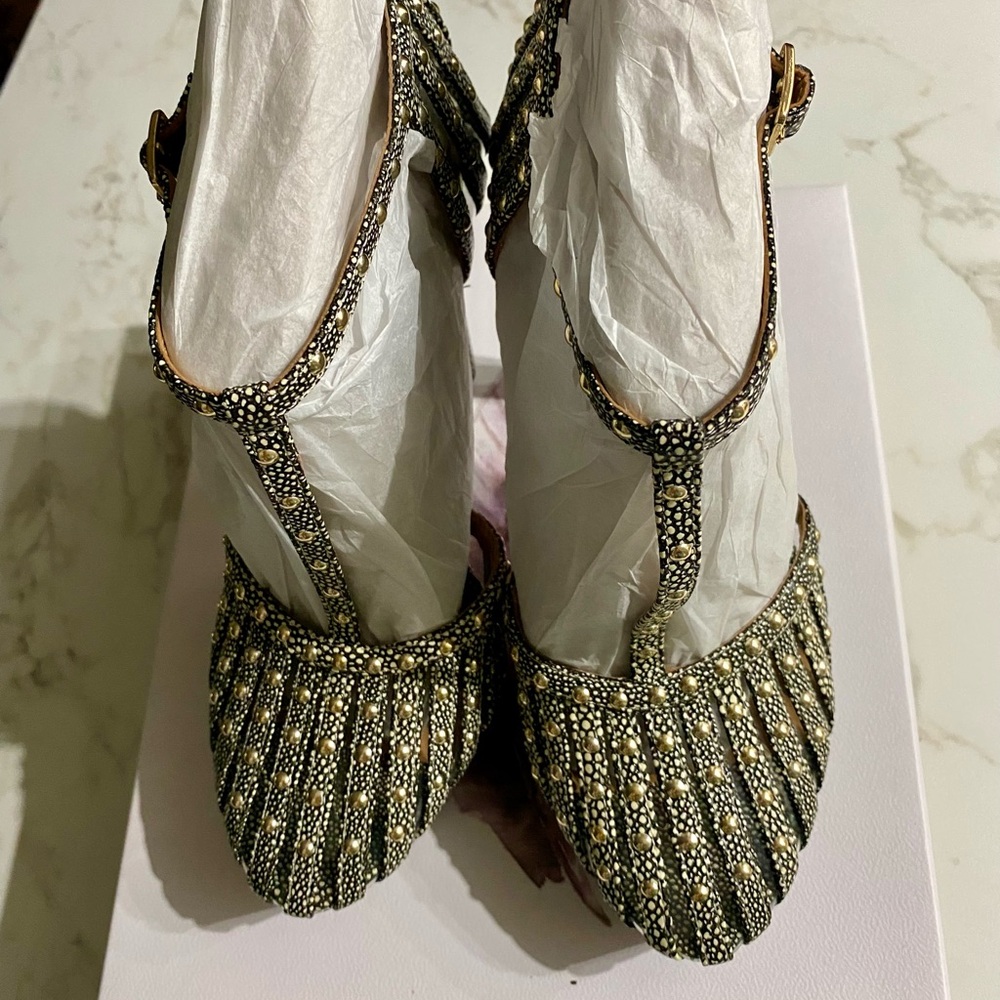 Jessica Simpson Bakir Glittery
Studded Strappy Heels 
$35.00